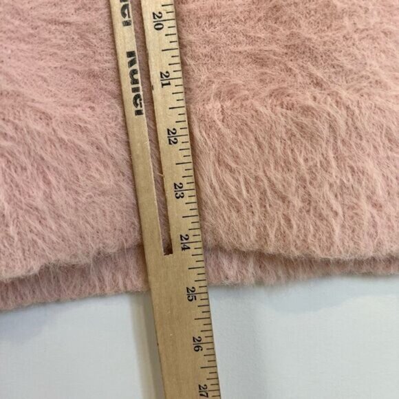 Vintage Unbranded Women’s Large Pink Plush Teddy Pullover Crewneck Sweater - Picture 10 of 12